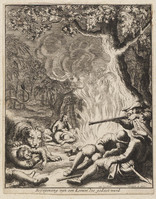 TvB G 3595
<br/>
Beyegening van een leeuw die gedood wordt
<br/>
<em>Luyken, Jan (1649-1712)</em>